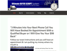 Tablet Screenshot of buyerscripts.com